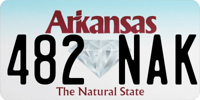 AR license plate 482NAK