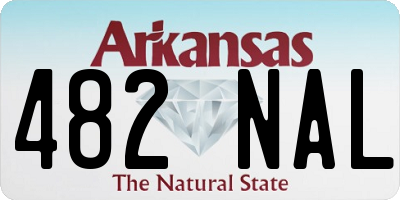 AR license plate 482NAL