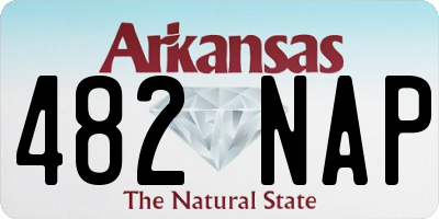 AR license plate 482NAP