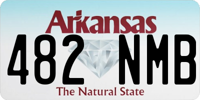 AR license plate 482NMB