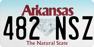 AR license plate 482NSZ