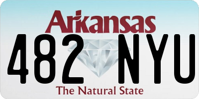 AR license plate 482NYU