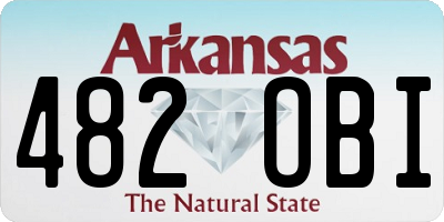 AR license plate 482OBI