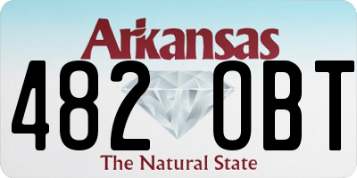 AR license plate 482OBT