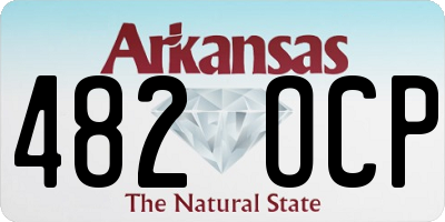 AR license plate 482OCP