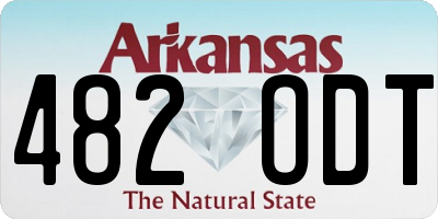AR license plate 482ODT
