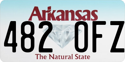 AR license plate 482OFZ