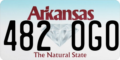 AR license plate 482OGO