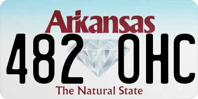 AR license plate 482OHC