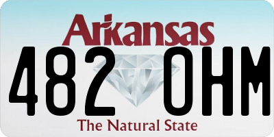 AR license plate 482OHM