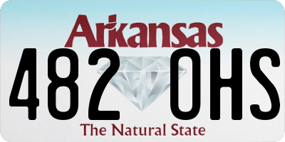 AR license plate 482OHS