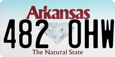 AR license plate 482OHW