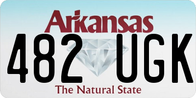 AR license plate 482UGK