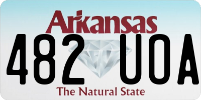 AR license plate 482UOA