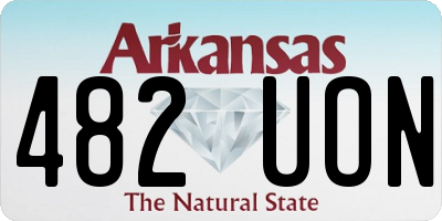 AR license plate 482UON