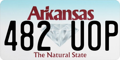 AR license plate 482UOP