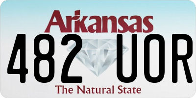 AR license plate 482UOR