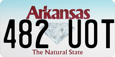 AR license plate 482UOT