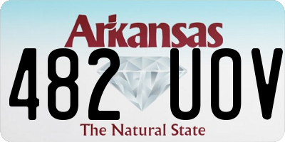 AR license plate 482UOV