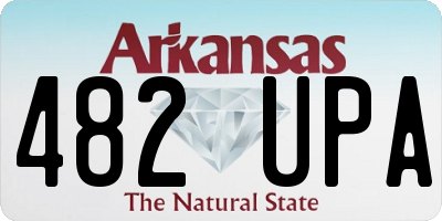 AR license plate 482UPA