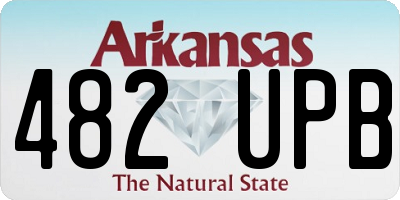 AR license plate 482UPB
