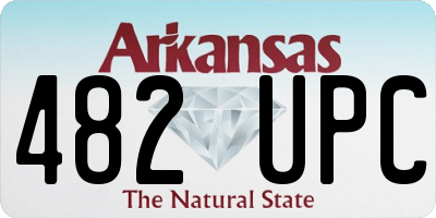 AR license plate 482UPC