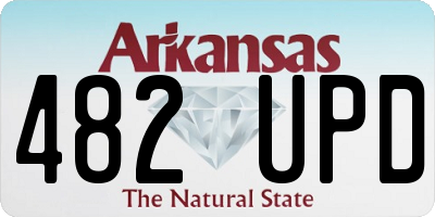 AR license plate 482UPD