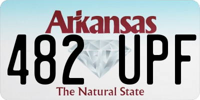 AR license plate 482UPF