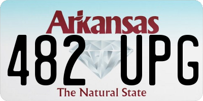 AR license plate 482UPG
