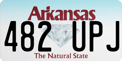 AR license plate 482UPJ