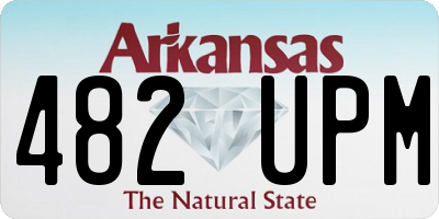 AR license plate 482UPM