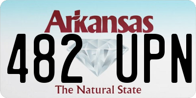 AR license plate 482UPN