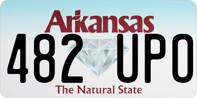 AR license plate 482UPO