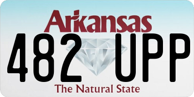 AR license plate 482UPP