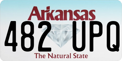AR license plate 482UPQ