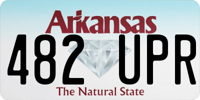 AR license plate 482UPR