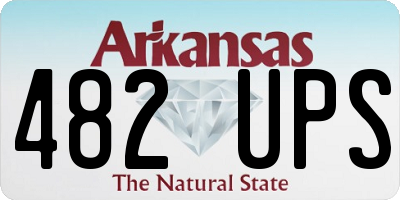 AR license plate 482UPS