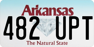 AR license plate 482UPT