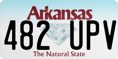 AR license plate 482UPV