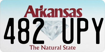 AR license plate 482UPY