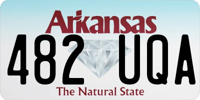AR license plate 482UQA