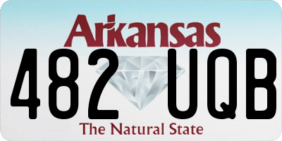 AR license plate 482UQB
