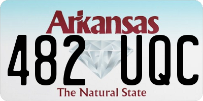 AR license plate 482UQC