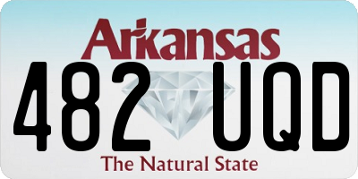 AR license plate 482UQD