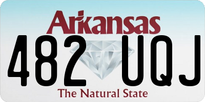 AR license plate 482UQJ