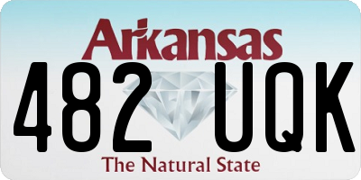AR license plate 482UQK
