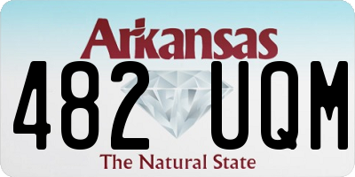 AR license plate 482UQM