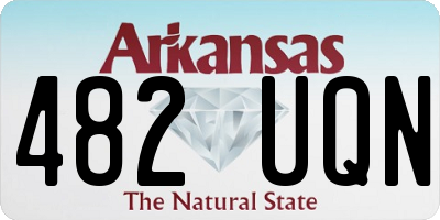AR license plate 482UQN