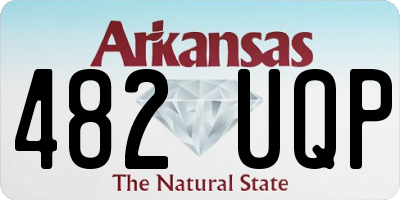 AR license plate 482UQP