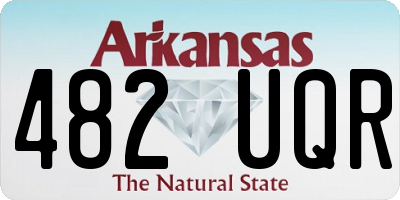 AR license plate 482UQR